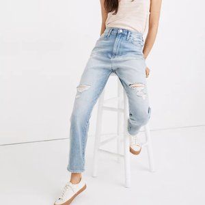 MADEWELL NWT, The Momjean in Gilford Wash: Ripped Edition